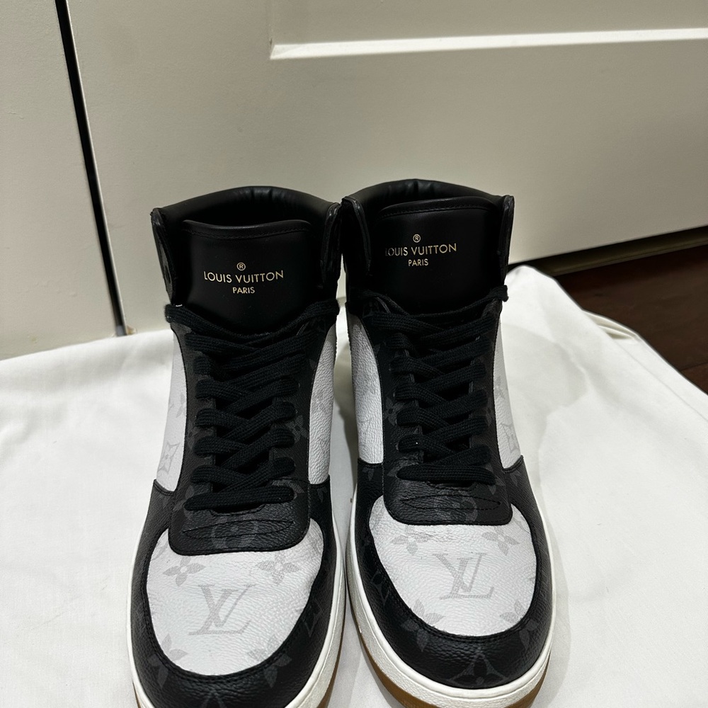 Louis Vuitton Black and White Luxury Sneakers